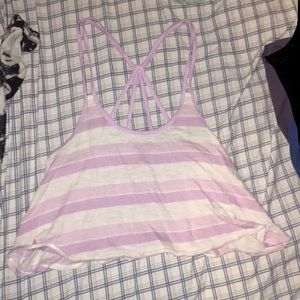 Lavender Hollister Size Medium Crop Top